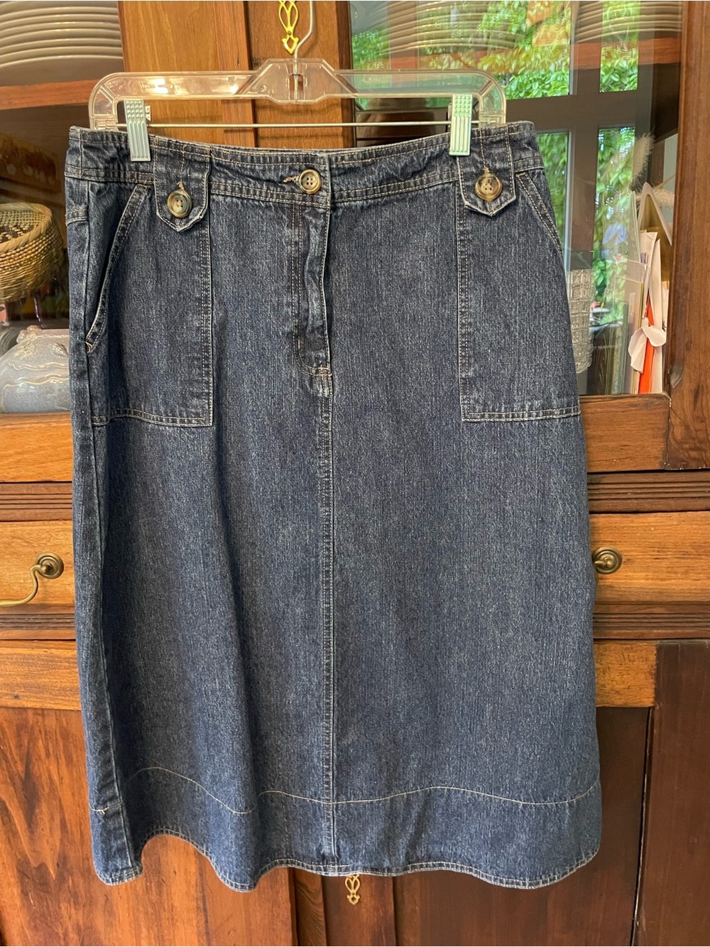 Kim Rogers Denim Skirt Size 12